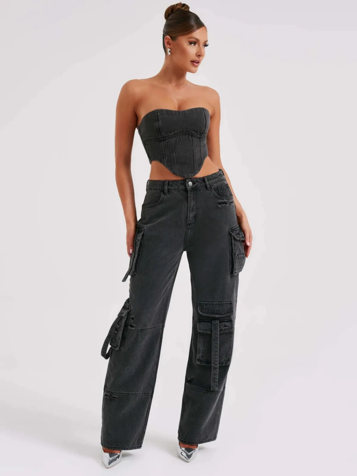 Caro High-Waisted Skinny Jeans – Curve-Hugging, Premium Denim